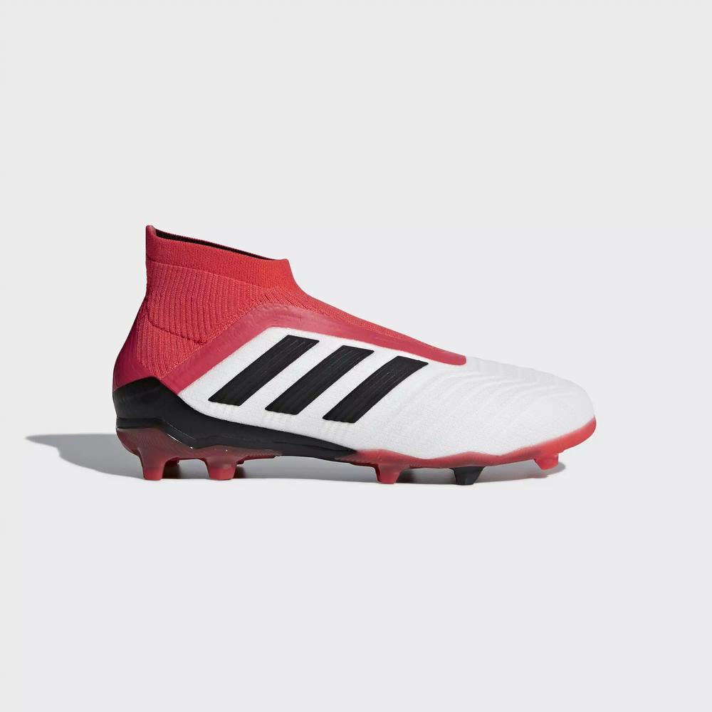 Adidas Predator 18+ Firm Ground Tenis De Futbol Blancos Para Niño (MX-94498)